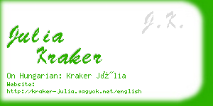 julia kraker business card